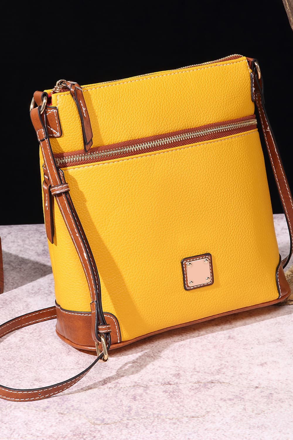 PU Leather Crossbody Bag - Premium handbags from Trendsi - Just $44.99! Shop now at Handbags Specialist Headquarter