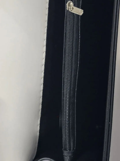 Chain PU Leather Detachable Shoulder Strap Handbag - Premium handbags from Trendsi - Just $31.99! Shop now at Handbags Specialist Headquarter