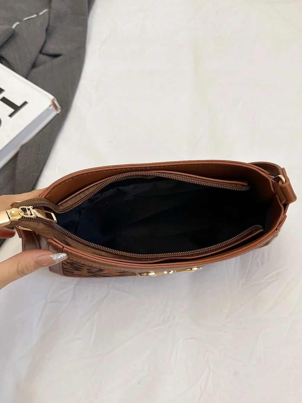 Bow Leopard PU Leather Handbag - Premium handbags from Trendsi - Just $18.99! Shop now at Handbags Specialist Headquarter