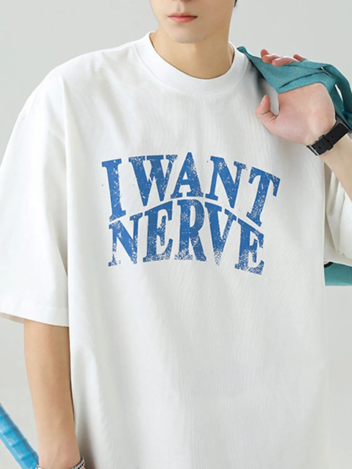 Men's Plus Size Round Neck Letter Graphic T-Shirt - Premium Men's T-Shirt from Trendsi - Just $27.99! Shop now at Handbags Specialist Headquarter