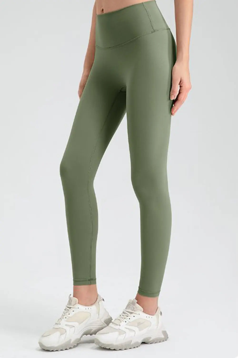 Wide Waistband Sport Leggings - Premium Leggings from Trendsi - Just $50.91! Shop now at Handbags Specialist Headquarter