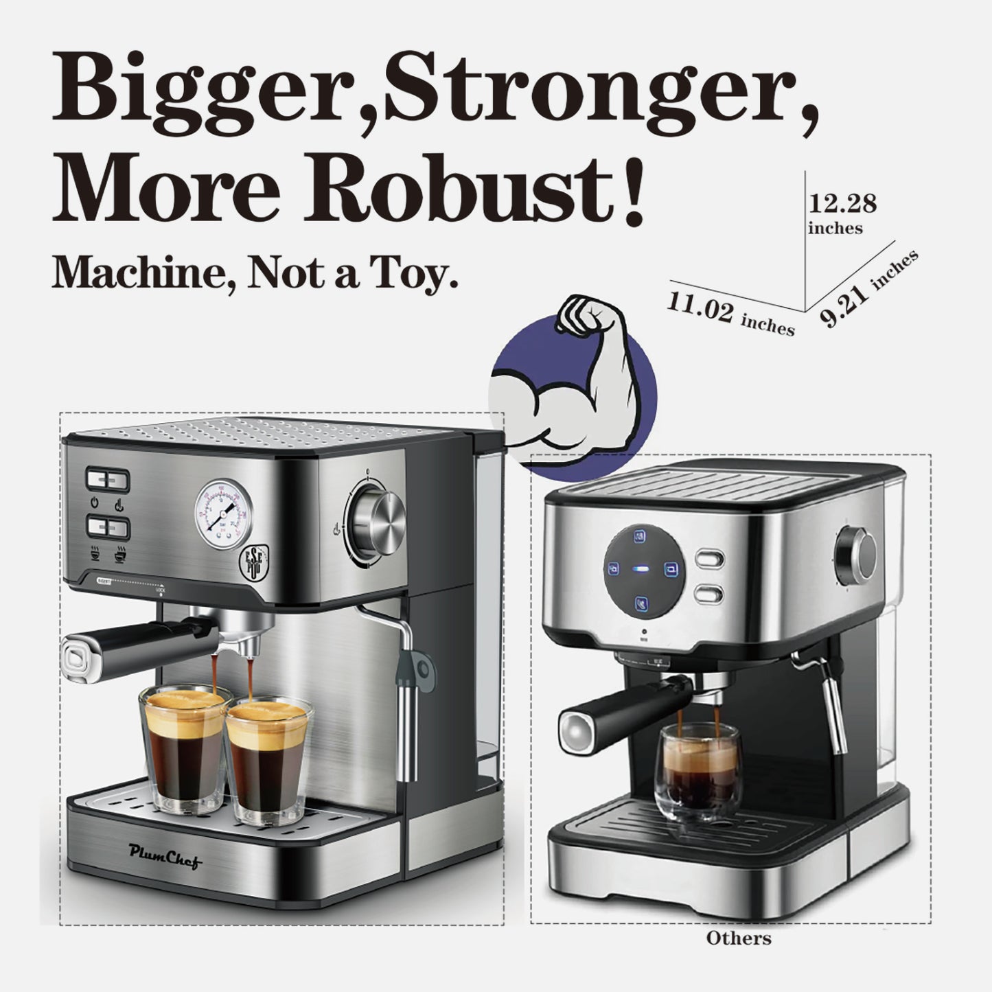 BrewMaster Pro: 20-Bar Espresso & Milk Frother