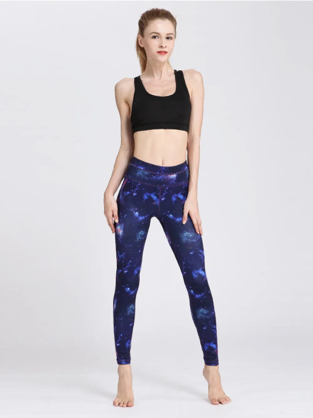 Printed Active High Waist Leggings - Premium Leggings from Trendsi - Just $48.12! Shop now at Handbags Specialist Headquarter