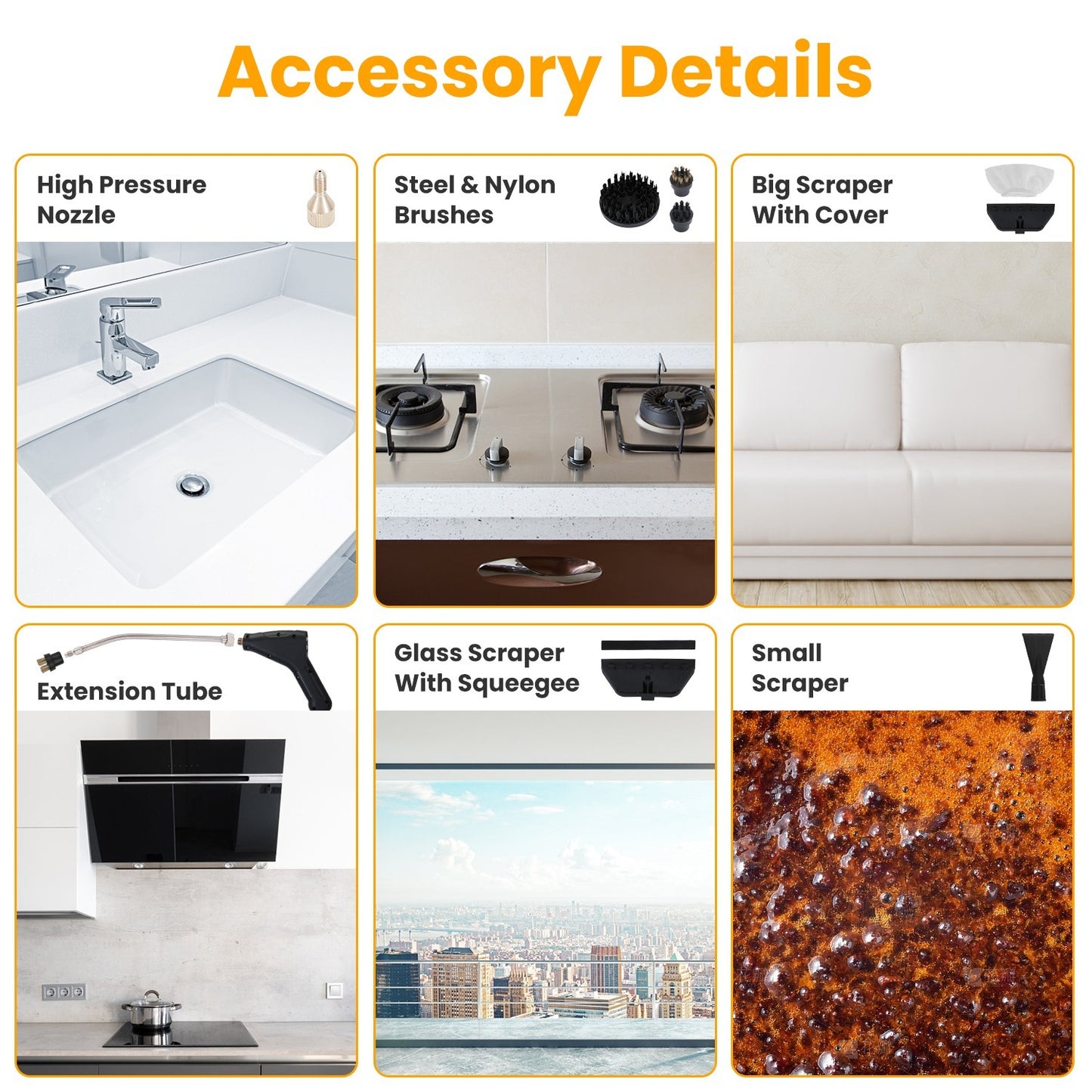 JetClean Pro: 1500W Handheld Cleaner with 8 Tools