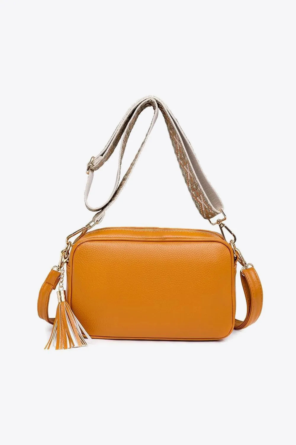 PU Leather Tassel Crossbody Bag - Premium handbags from Trendsi - Just $39.99! Shop now at Handbags Specialist Headquarter