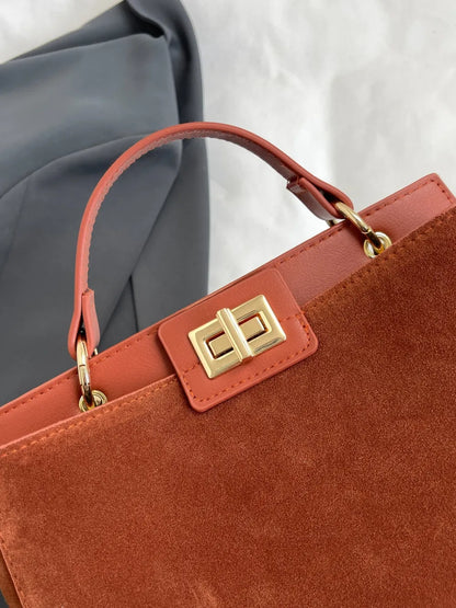 Solid Color Handbag with Removable Strap - Premium handbags from Trendsi - Just $33.99! Shop now at Handbags Specialist Headquarter