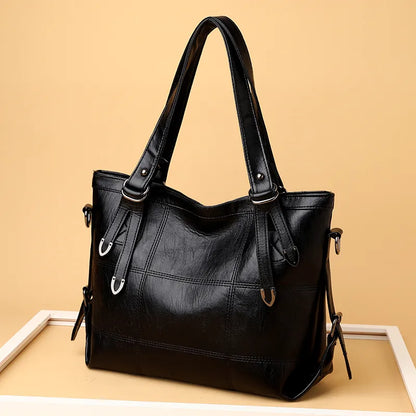 PU Leather Medium Handbag - Premium Tote Bag from Trendsi - Just $33.99! Shop now at Handbags Specialist Headquarter