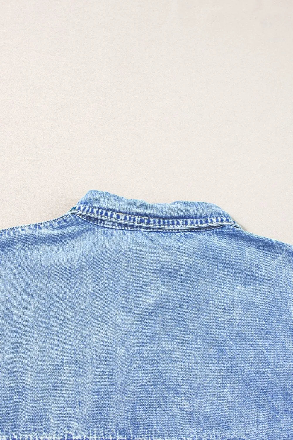 Oversized Button Down Denim Shirt Dress - Premium Women / Jeans & Denim from Trendsi - Just $65.94! Shop now at Handbags Specialist Headquarter