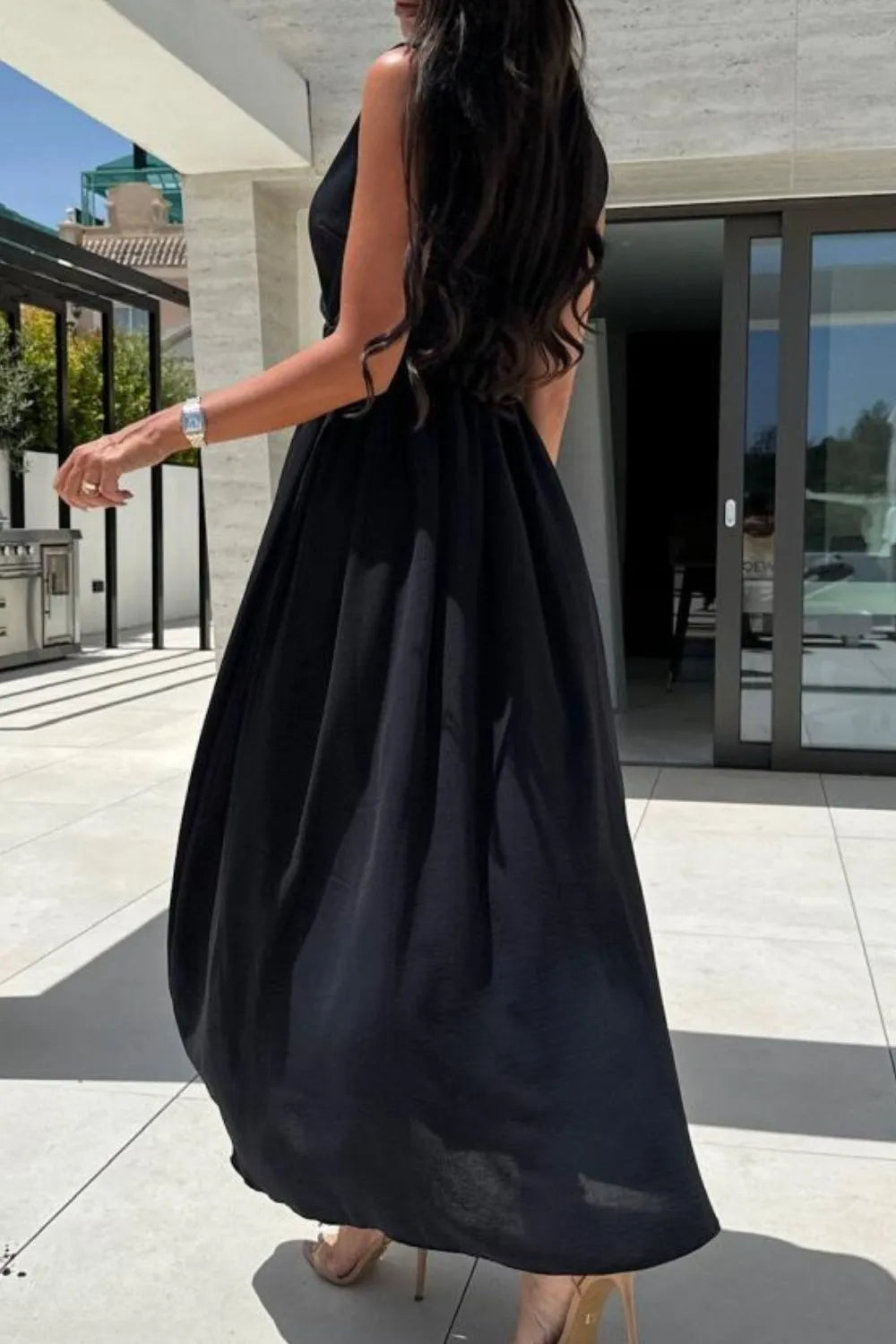 Surplice Sleeveless Slit Maxi Dress - Premium Maxi Dress from Trendsi - Just $34.99! Shop now at Handbags Specialist Headquarter