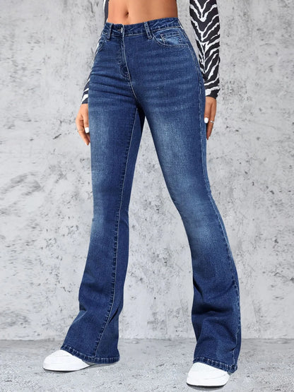 High Rise Jeans with Pockets - Premium Women / Jeans & Denim from Trendsi - Just $33.62! Shop now at Handbags Specialist Headquarter