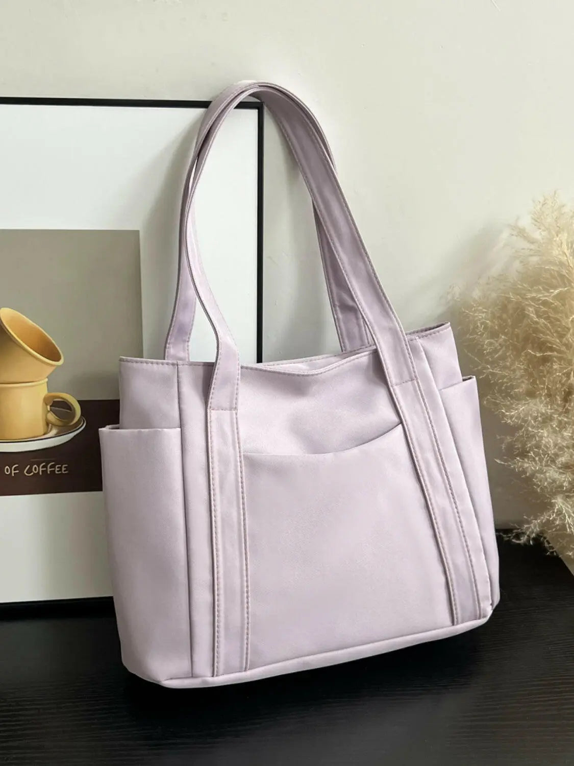 Oxford Cloth Tote Bag with Zipper.