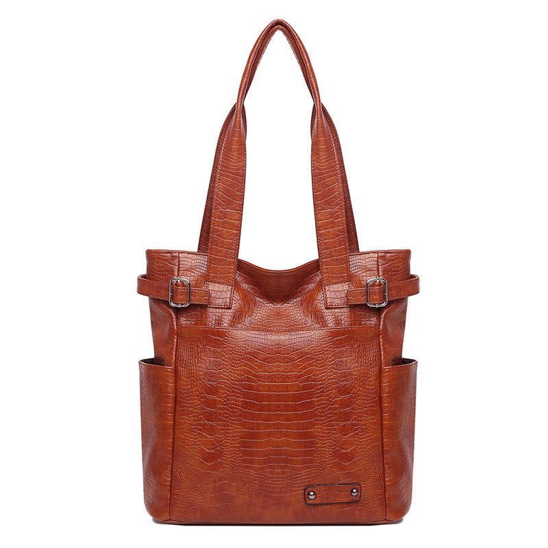 LuxeCarry: Large Soft Leather Tote Bag