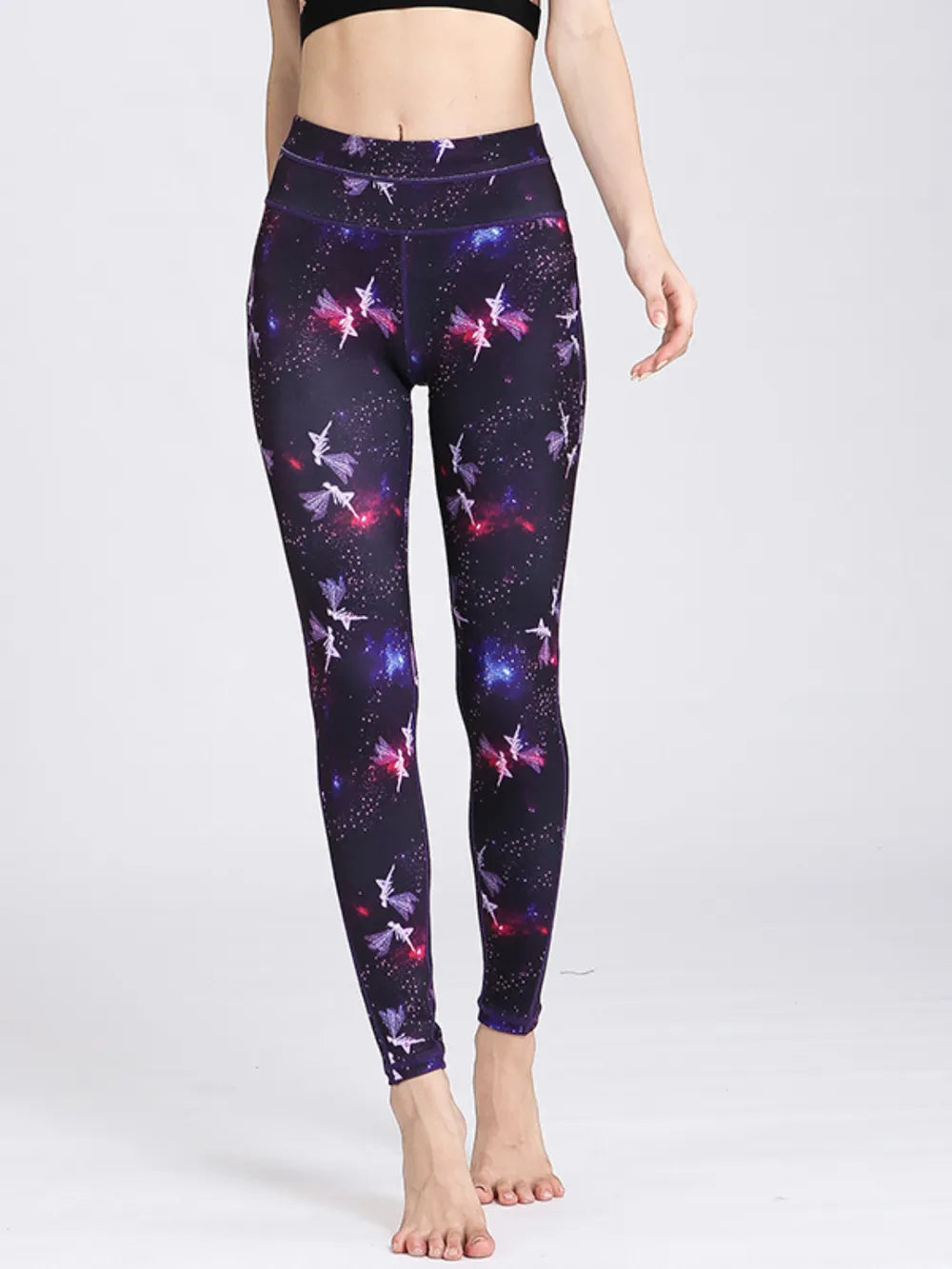 Printed Active High Waist Leggings - Premium Leggings from Trendsi - Just $48.12! Shop now at Handbags Specialist Headquarter
