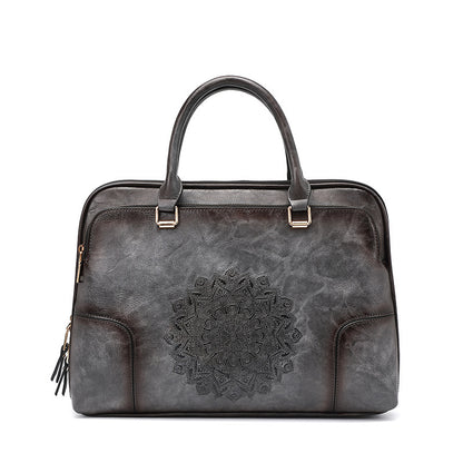 Heritage Elegance: Vintage Embossed Tote