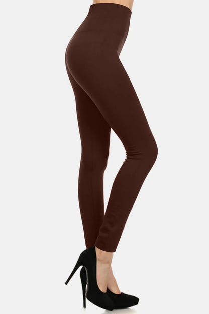 Yelete Full Size Seamless Fleece Lined Leggings - Premium Leggings from Trendsi - Just $17.58! Shop now at Handbags Specialist Headquarter