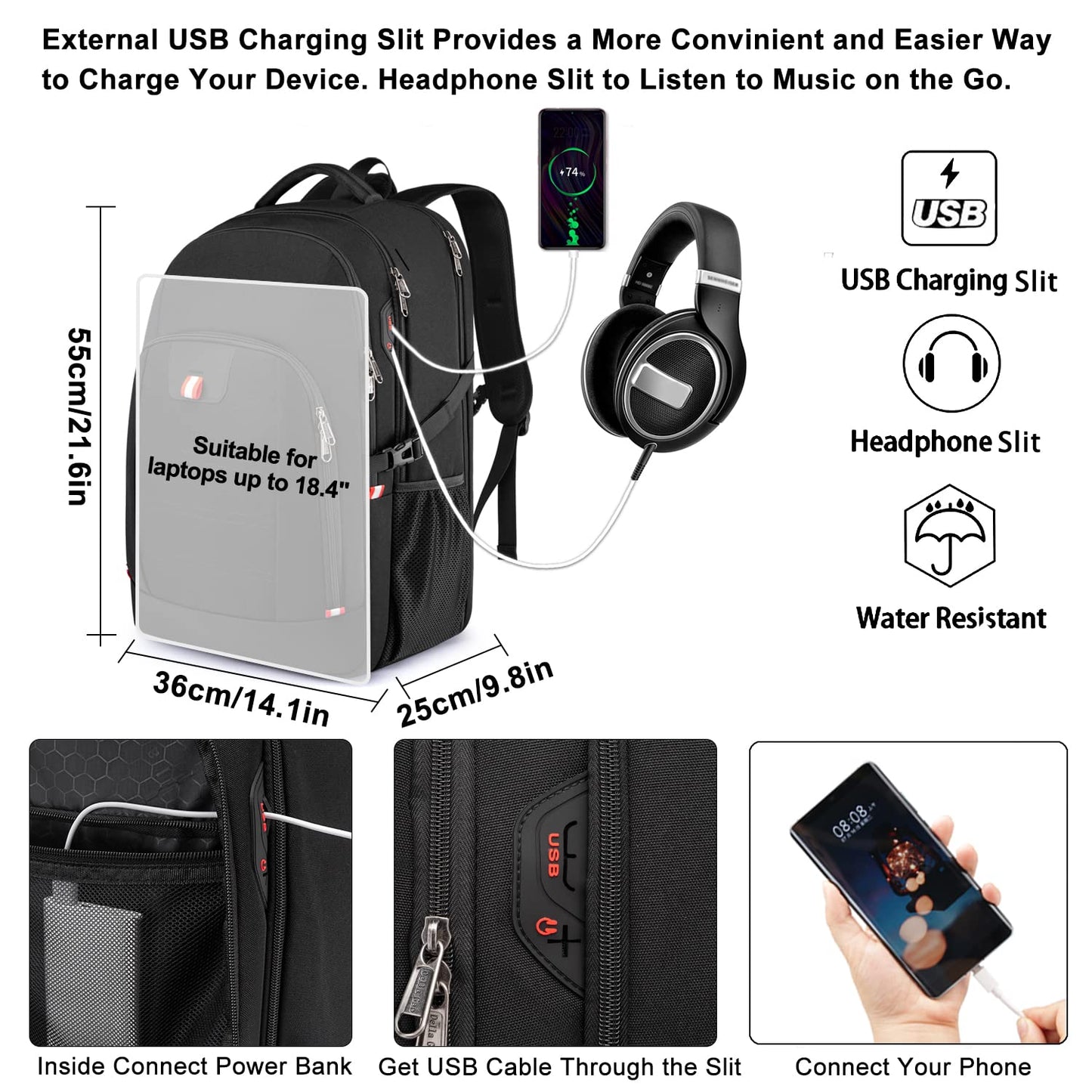 ChargeMate Laptop Backpack