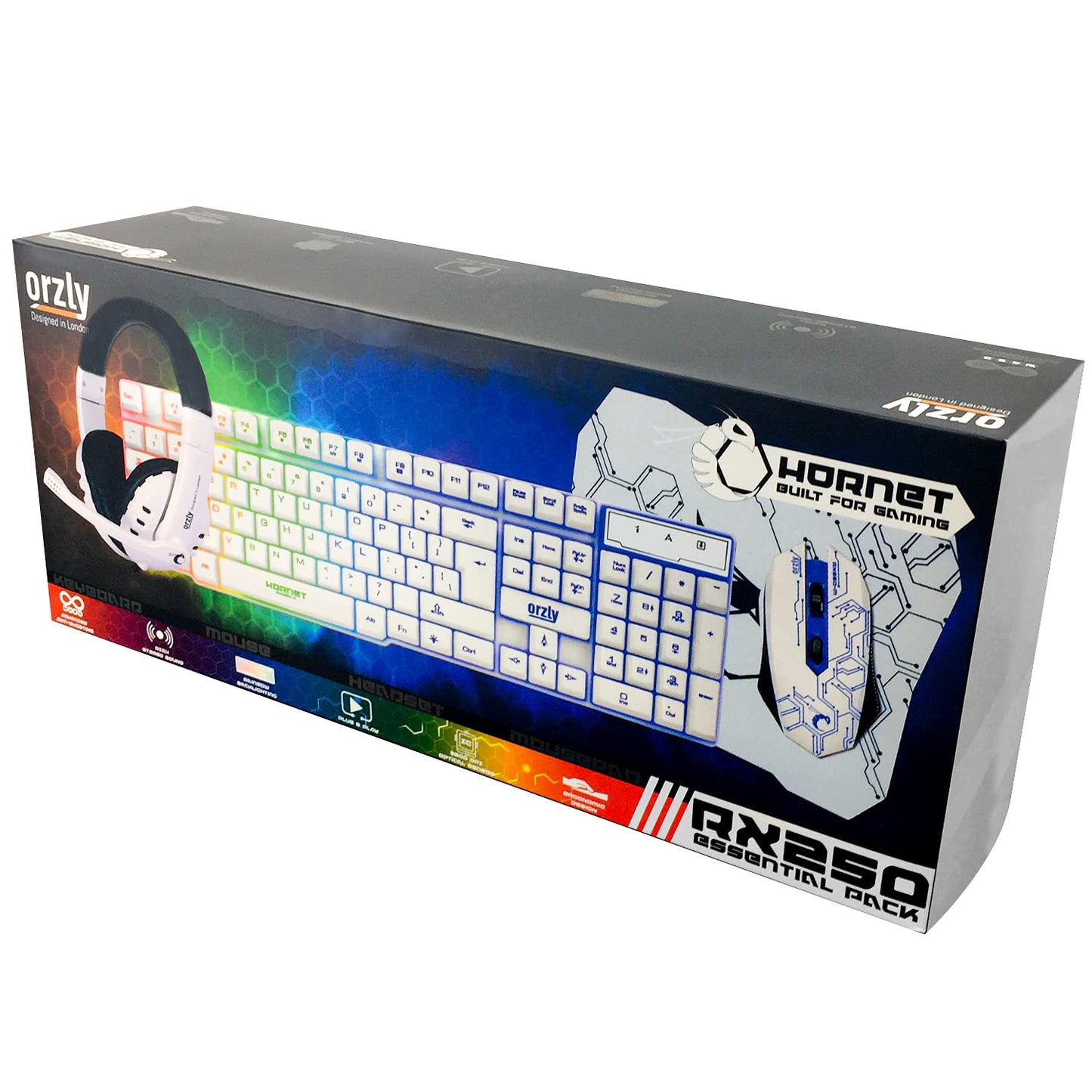 Hornet RX-250: 4-in-1 RGB Gaming Gear Bundle