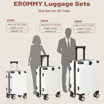 JetGlide 3pc Spinner: Expandable Hardshell Luggage