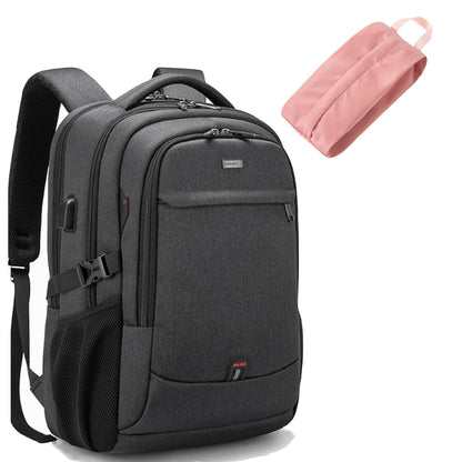 DUSLANG Travel Laptop Backpack with USB Port - Black