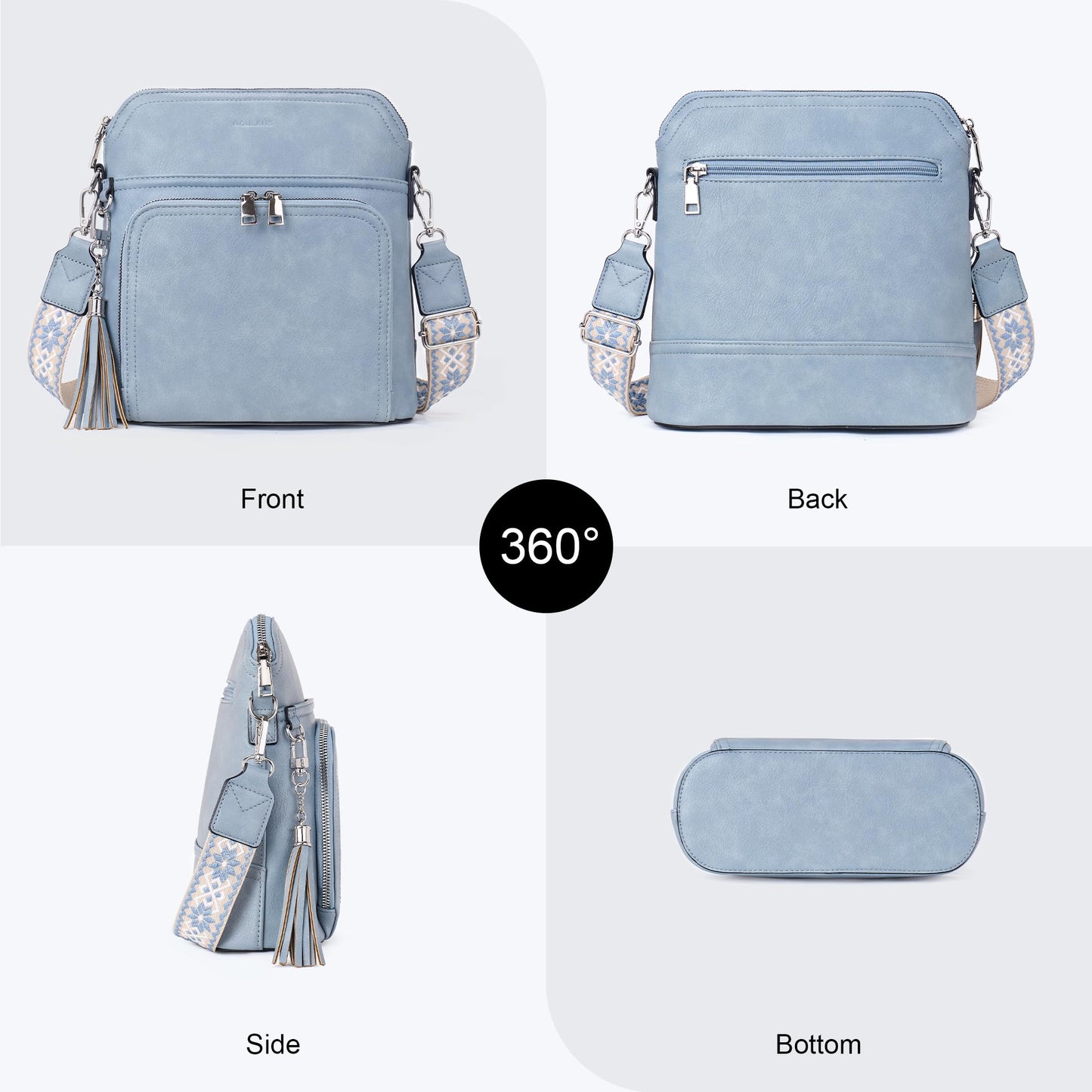 Tassel Charm Crossbody Bag for Women