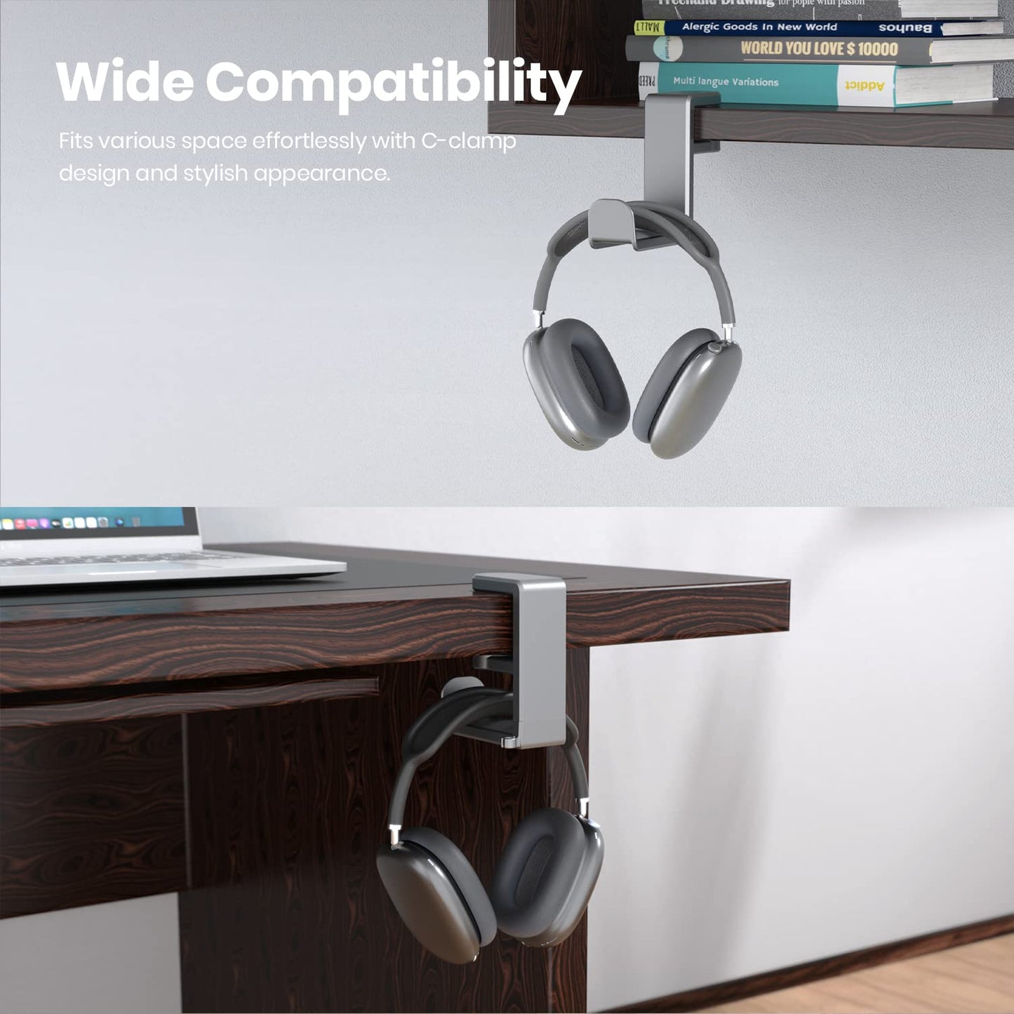 EURPMASK 360° Rotating Headphone Stand & Organizer