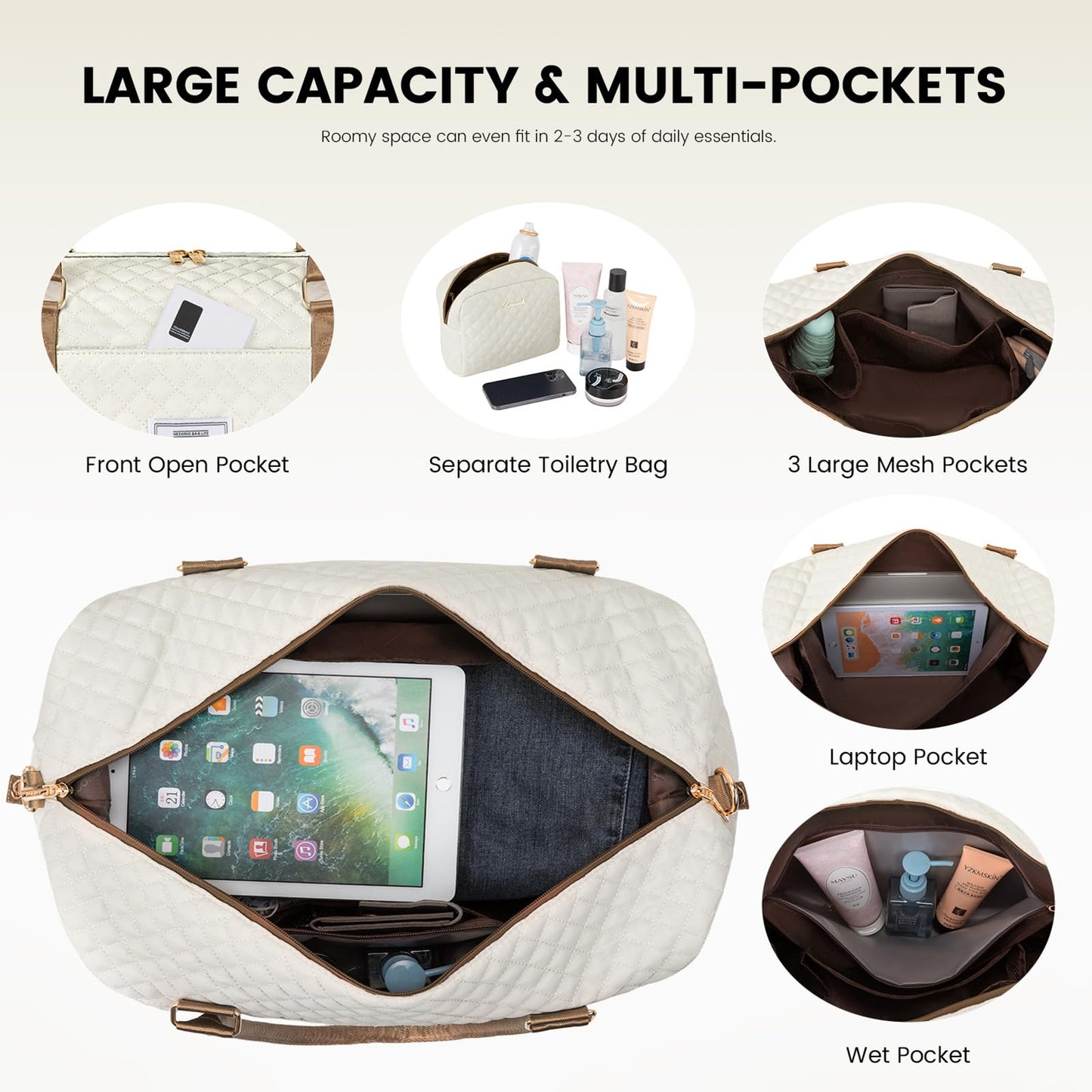 LOVEVOOK All-in-One Duffle: Travel & Gym Ready