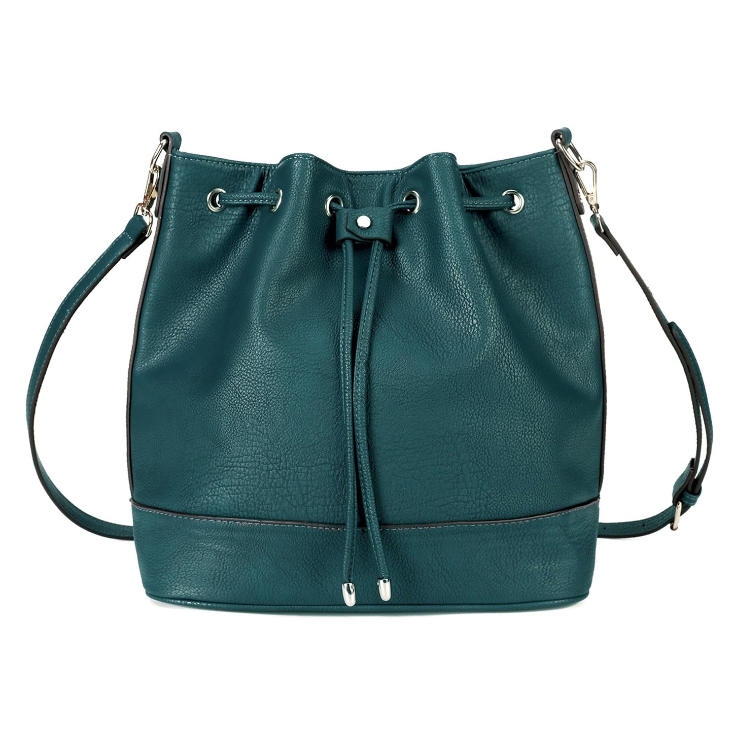 AFKOMST Chic Leather Bucket & Crossbody Bag Set