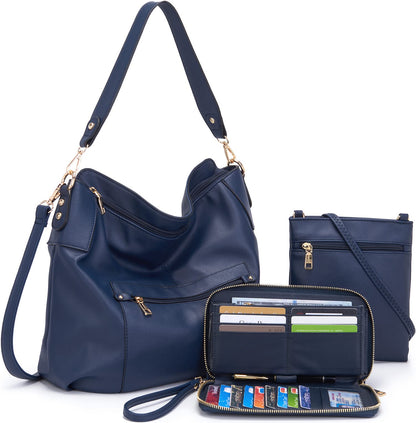 ChicCrossbody: Women's Tote & Wallet Set