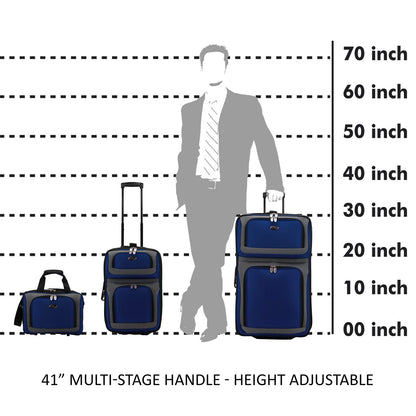 U.S. Traveler New Yorker Expandable Luggage Set