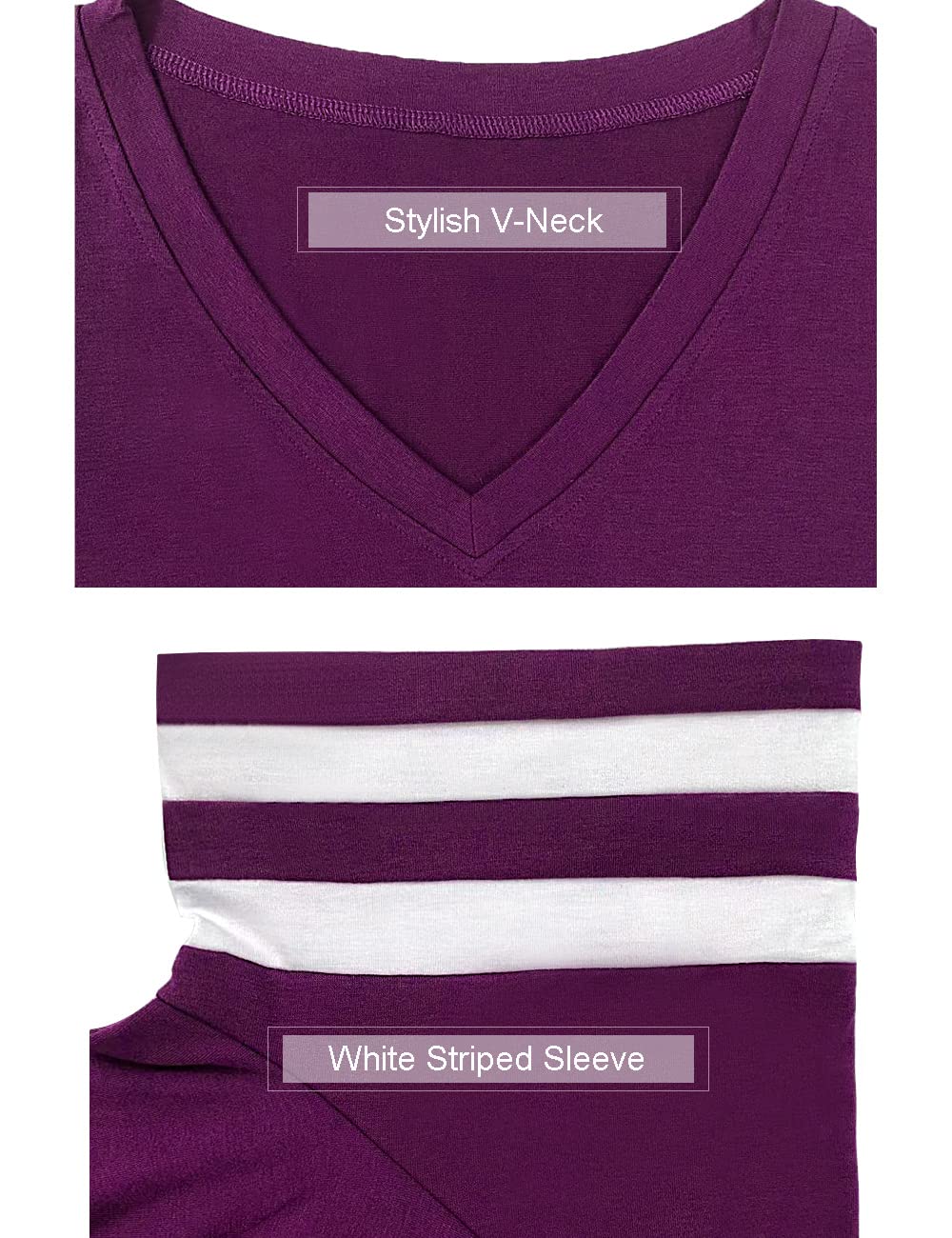 Summer V-Neck Plus Tunic Tee for Women 1X-5X