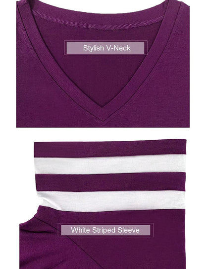 Summer V-Neck Plus Tunic Tee for Women 1X-5X