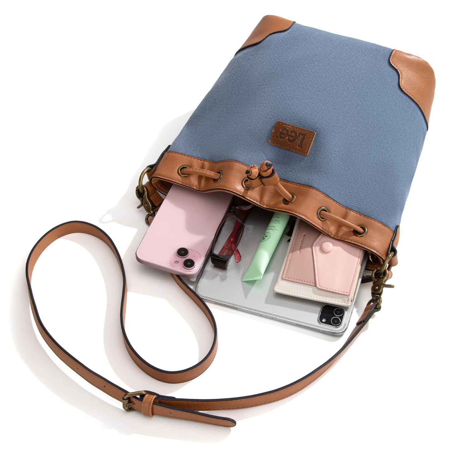 Montana West Lee Drawstring Hobo Bucket Bag