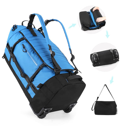 AquaRoll 29 Quilted Wheeled Duffle Backpack