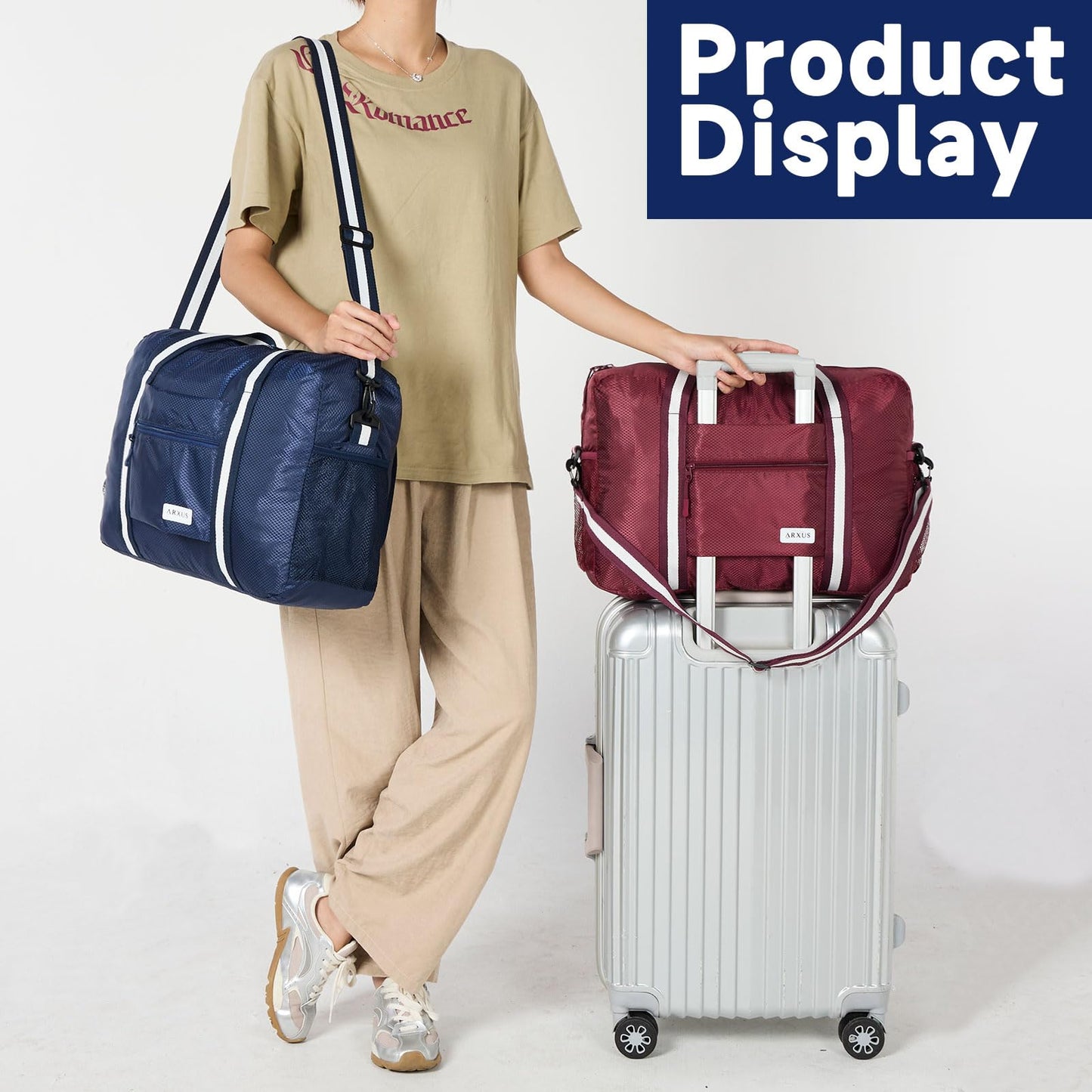 TravelLite Foldable Waterproof Duffle Tote Bag