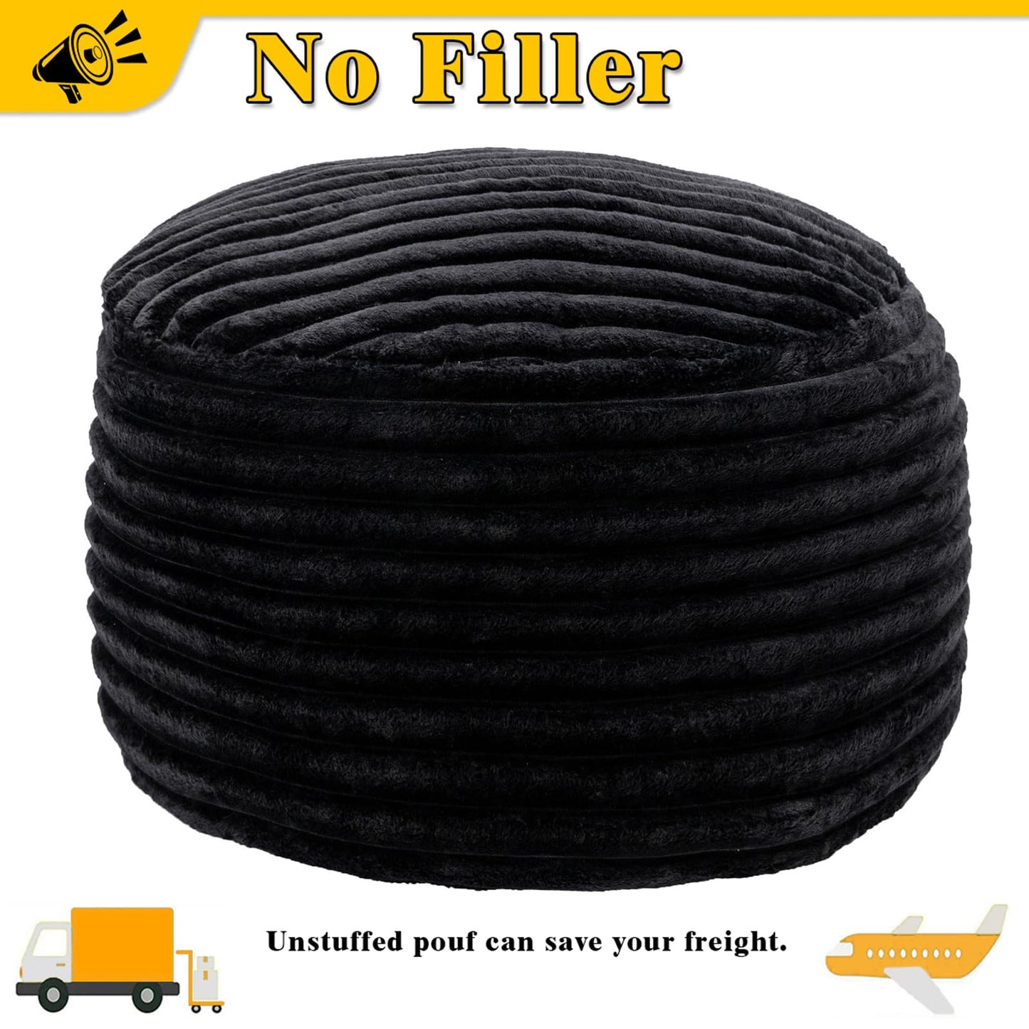 VersaPouf: Unstuffed Ottoman & Foot Rest Cover