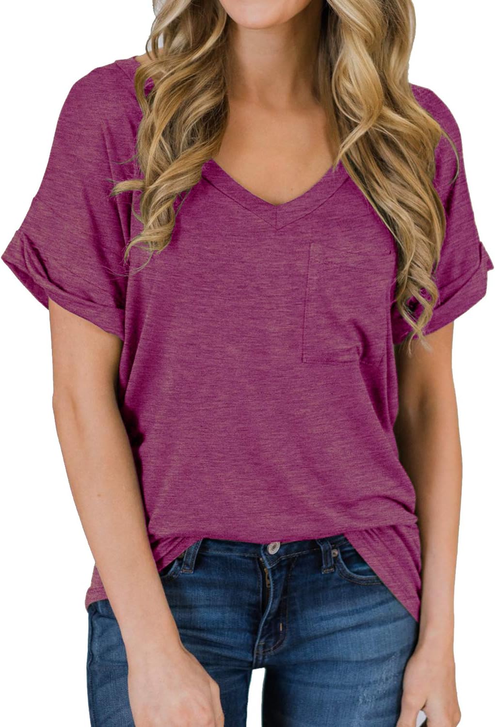 Best Casual V-neck tee for women 2025