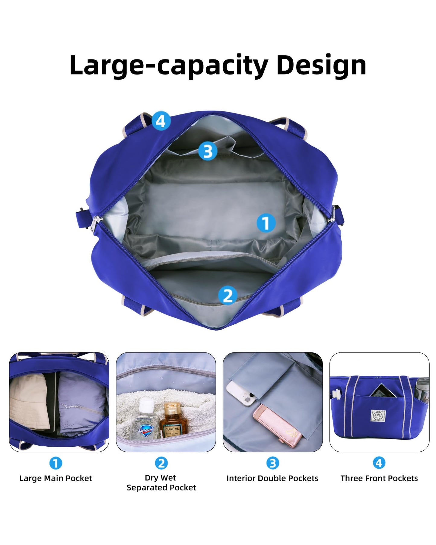 WALNEW Foldable Waterproof Travel Duffel Bag