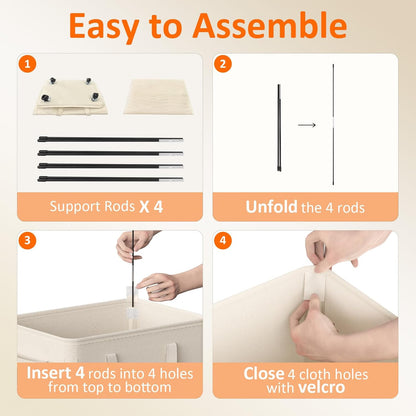 RollAway 90L Laundry Basket with Removable Bag