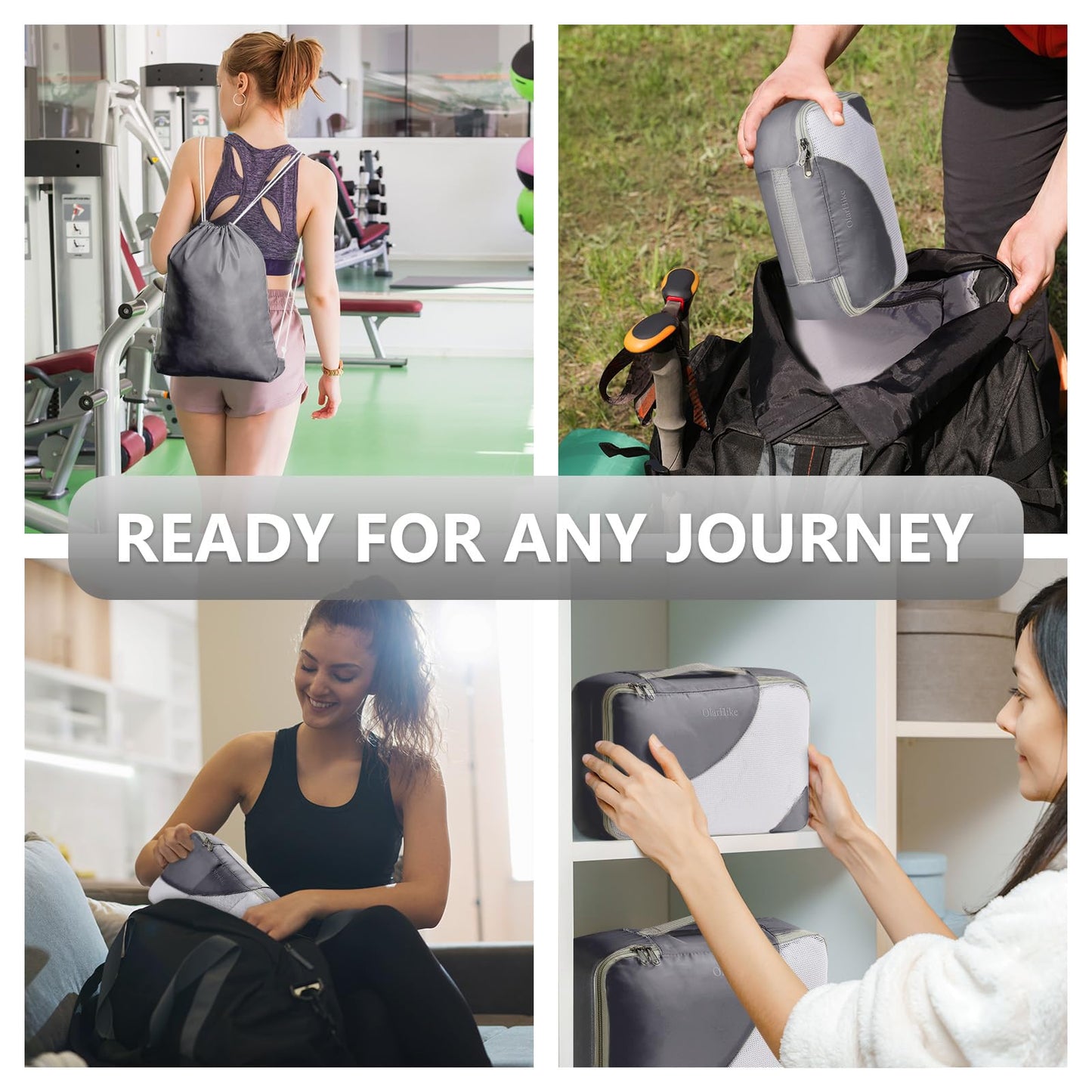 OlarHike Travel Cube Set - Cream Organizer & Gifts