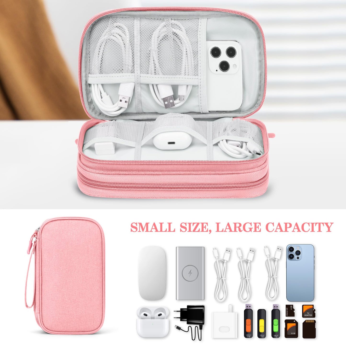 FYY All-in-One Travel Cable Organizer Pouch