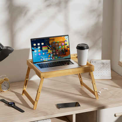 Artmeer Bamboo Foldable Bed & Laptop Tray - 2 Pack