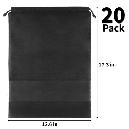 Clear View Travel Shoe Bags - 12 Pack