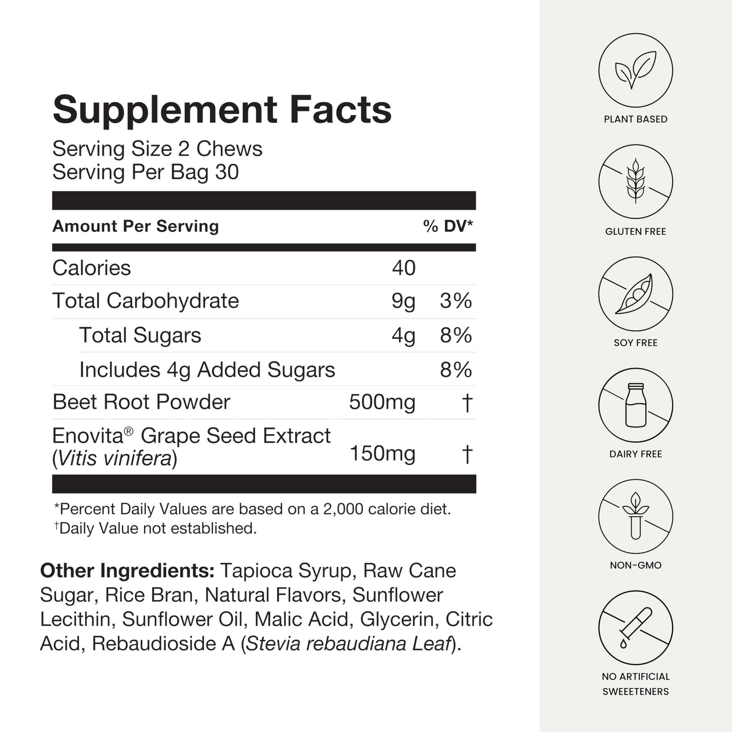 SuperBeets Heart Chews: Pomegranate Berry Boost