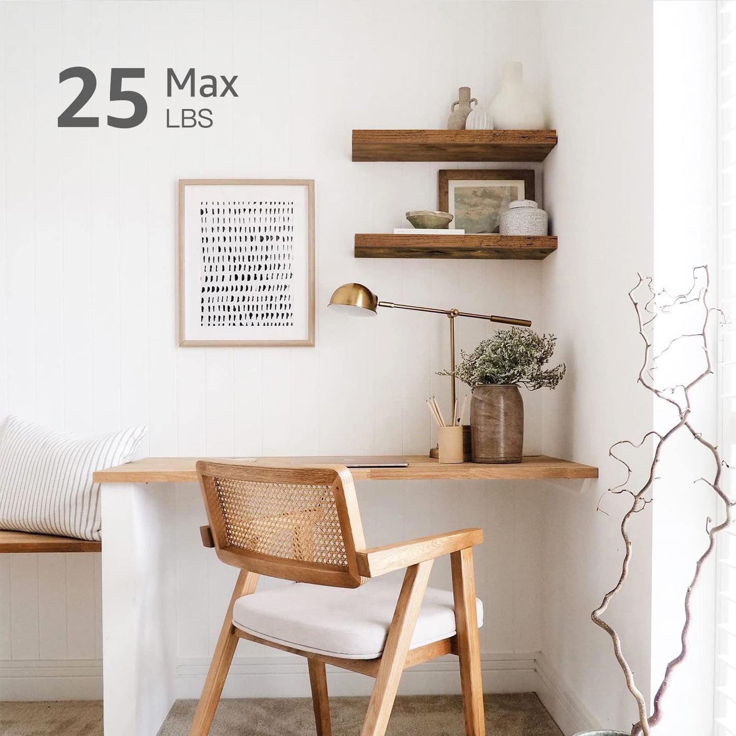 Rustic Farmhouse Shelves (008-40BN)