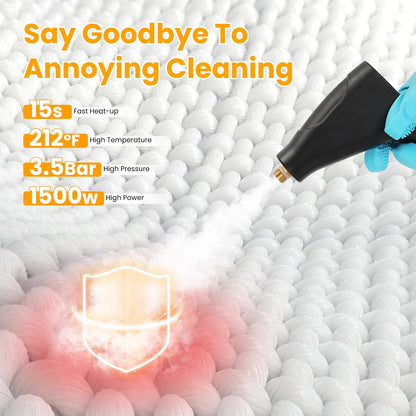 JetClean Pro: 1500W Handheld Cleaner with 8 Tools