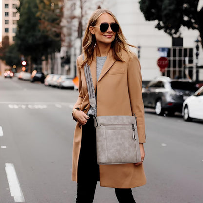 Chic Leather Crossbody with Card Slots for Women