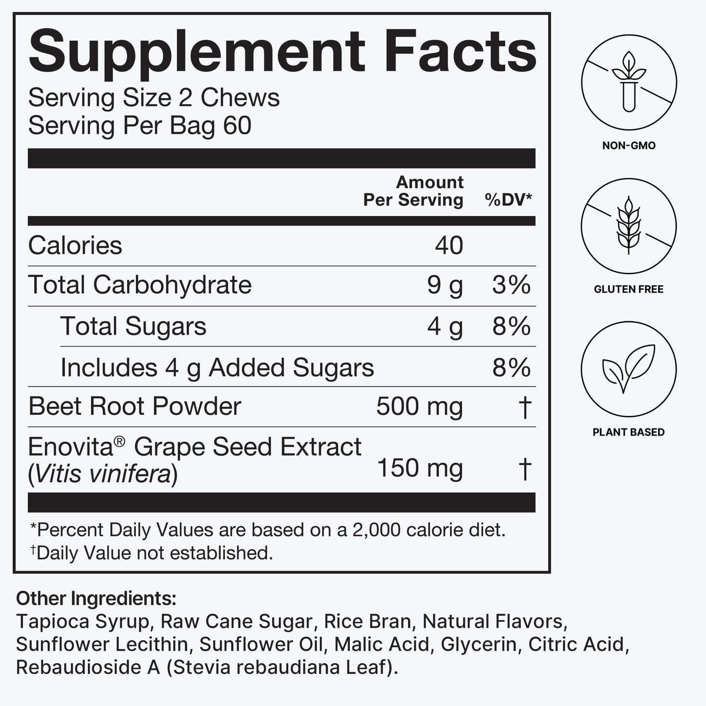 SuperBeets Heart Chews: Pomegranate Berry Boost