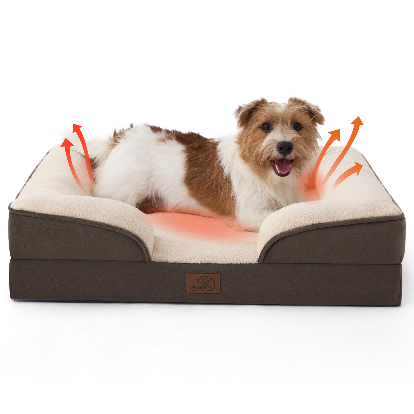 ComfyPaws Orthopedic Washable Dog Sofa - Large, Grey