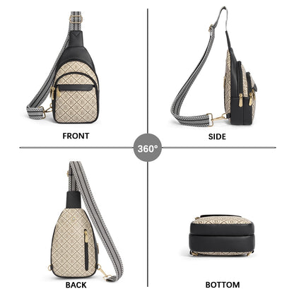 BOSTANTEN Chic Leather Crossbody Sling Bag