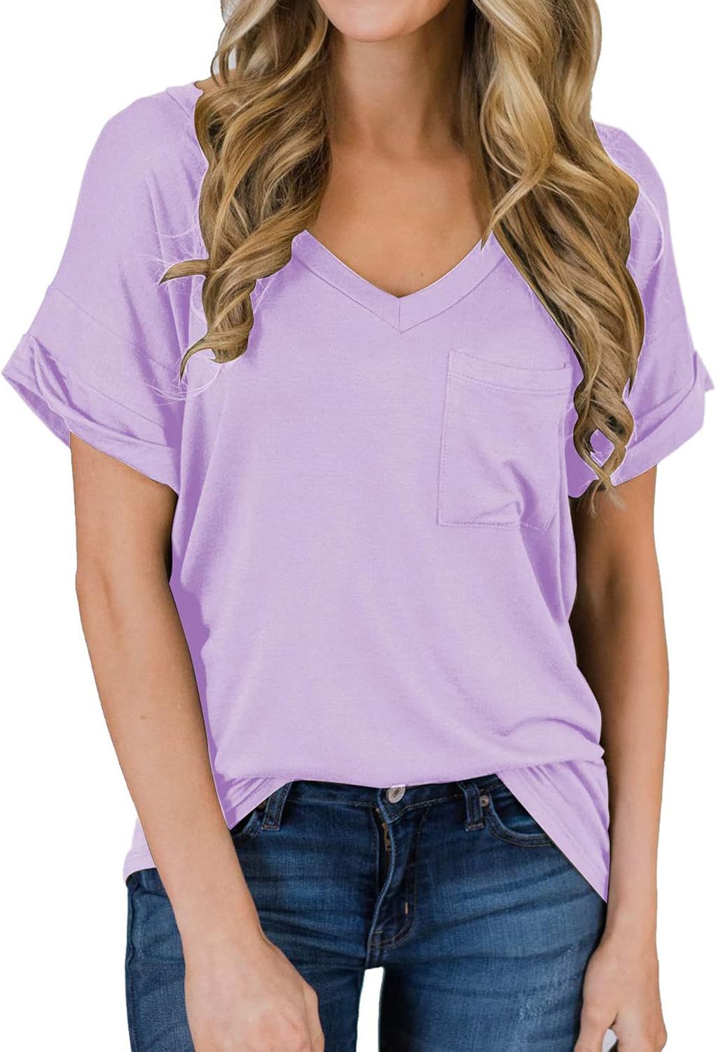 Best Casual V-neck tee for women 2025